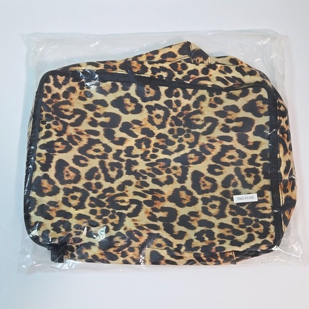 MYTAGALONGS Leopard Print Clean/Dirty Travel Gym Bag ~ NWT - Picture 6 of 6